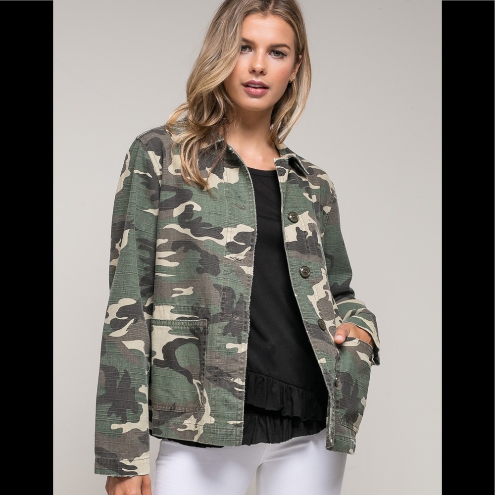 Camo utility jacket